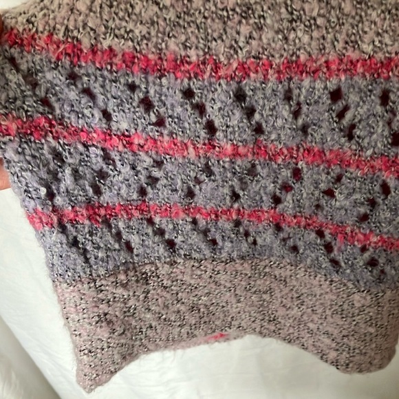 Sincerely Jules: Colorful Knit Wool Blend Sweater- Bell Sleeve- Cropped- M - Picture 13 of 16